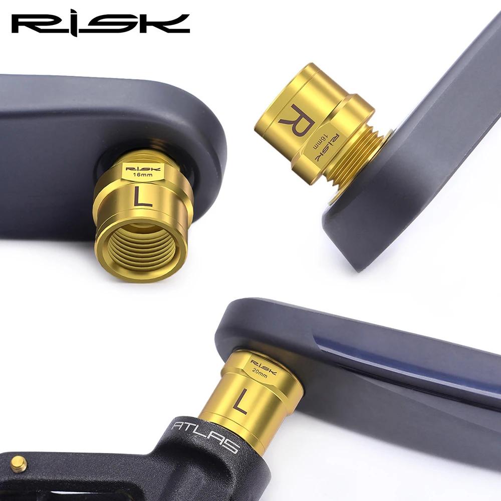 Risk – pédales de vélo en titane RT109, 16mm/20mm, avec rondelle, pour vtt, éclairage de bicyclette