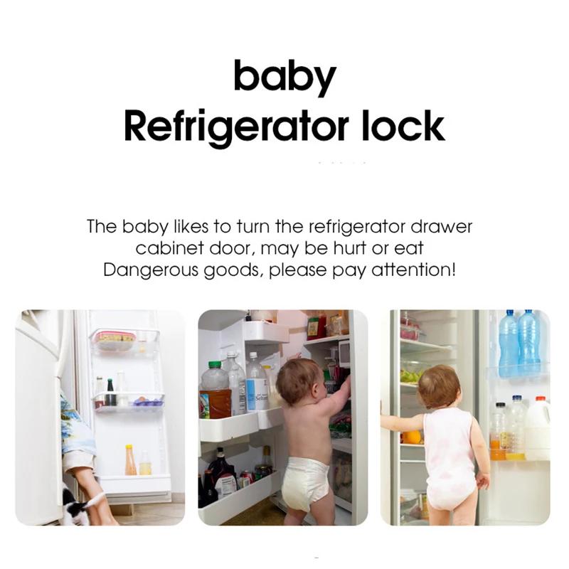 Serrure de réfrigérateur multifonction pour enfants, Protection de sécurité pour enfants, Anti-pince
