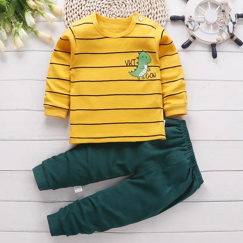Pyjama en Coton pour Bébé Fille de 0 à 5 Ans, Ensemble de 2 Pièces, Vêtements d'Hiver Décontractés,