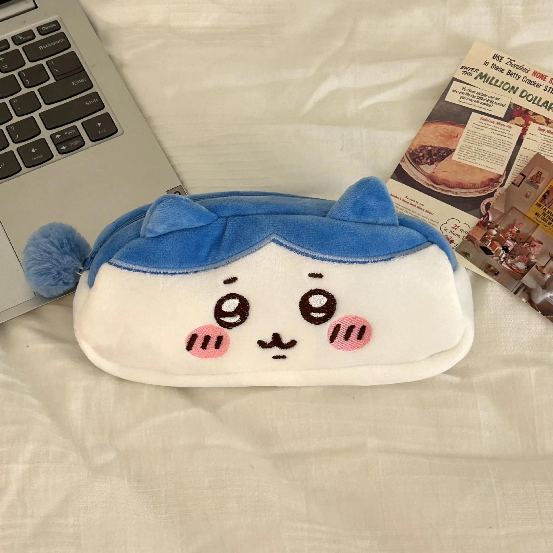 Chiikawa sac à crayons en peluche Hachiware Usagi sac à crayons japonais mignon sac de papeterie en