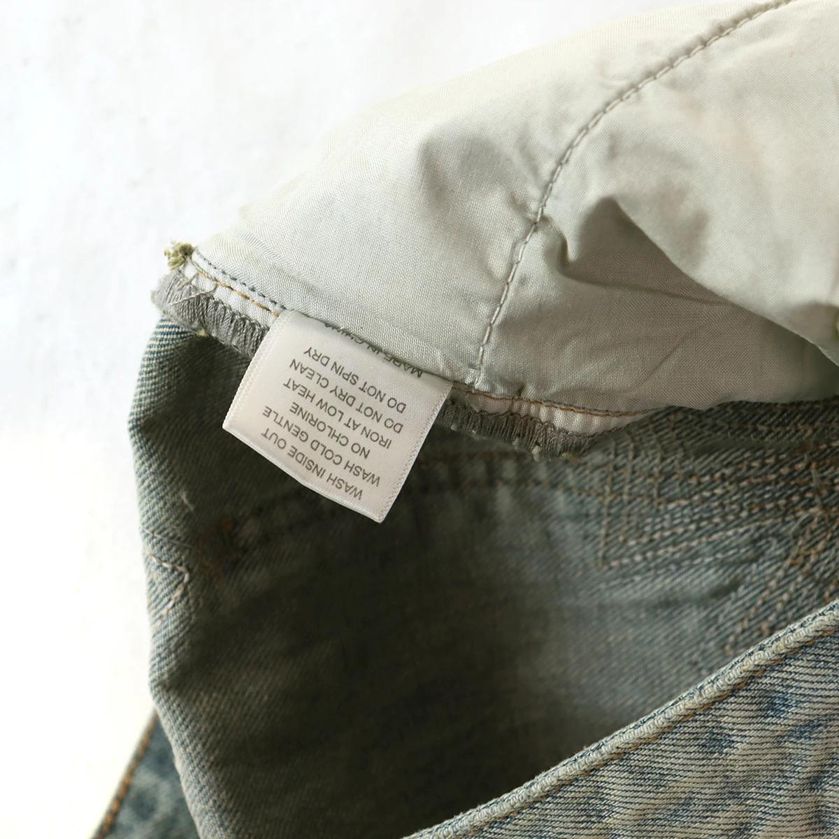 Jean baggy brodé délavé tendance 2026 pour homme – Pantalon cargo ample en denim de coton coupe droi