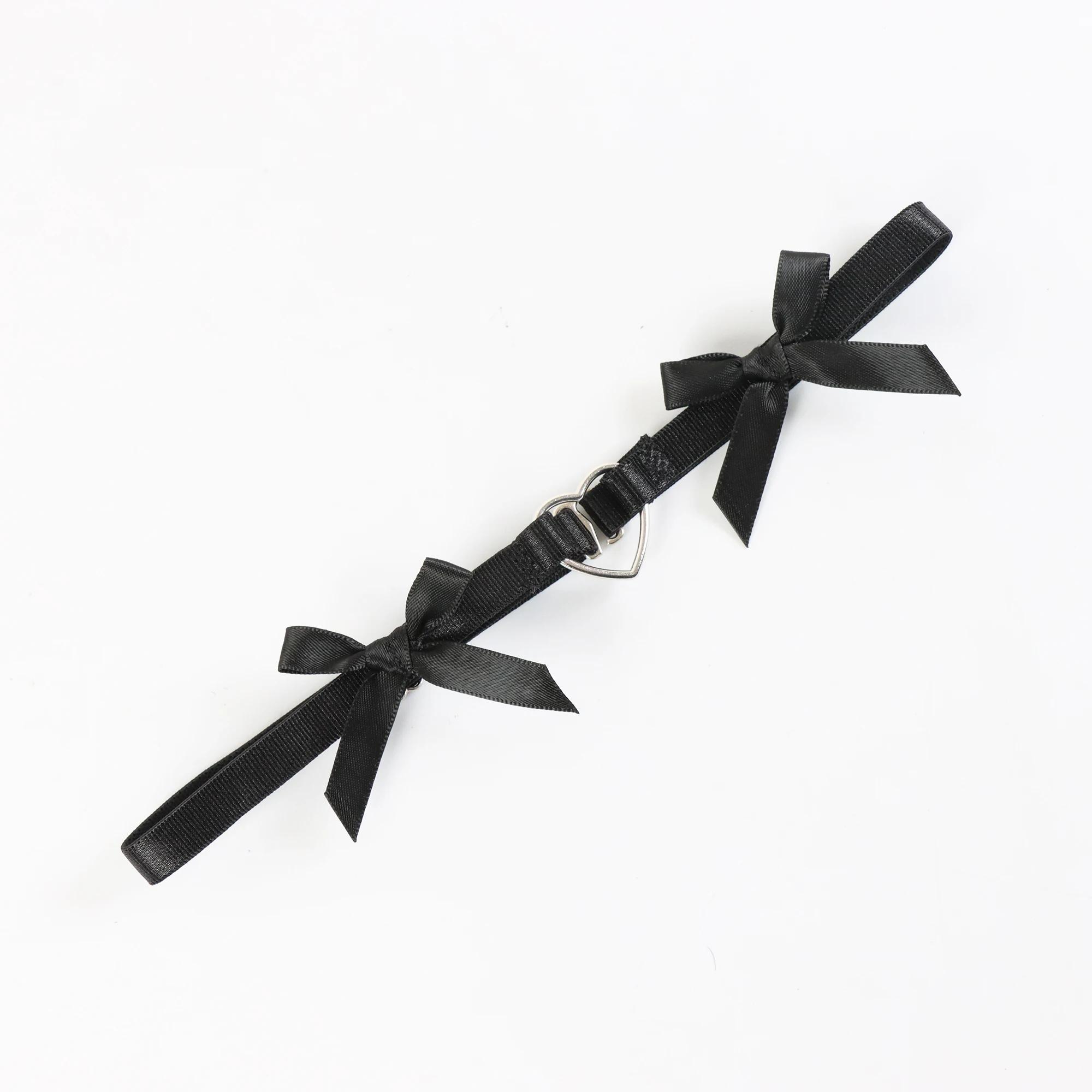 Jarretelles de jambe de mariée Love Lolita, anneau de jambe à nœud élastique, anneau de cuisse, jeu