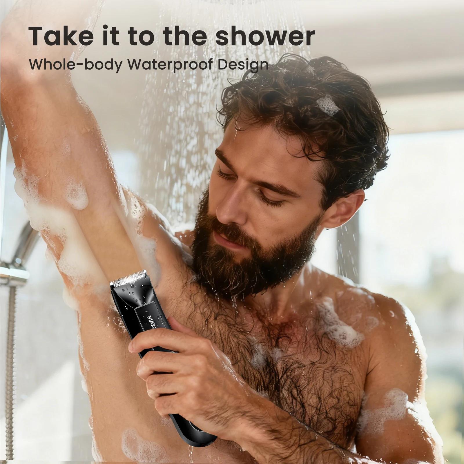 MAXGROOM nouveau corps tondeuse à cheveux rasoir pour hommes tondeuse à billes pour l'aine pubienne