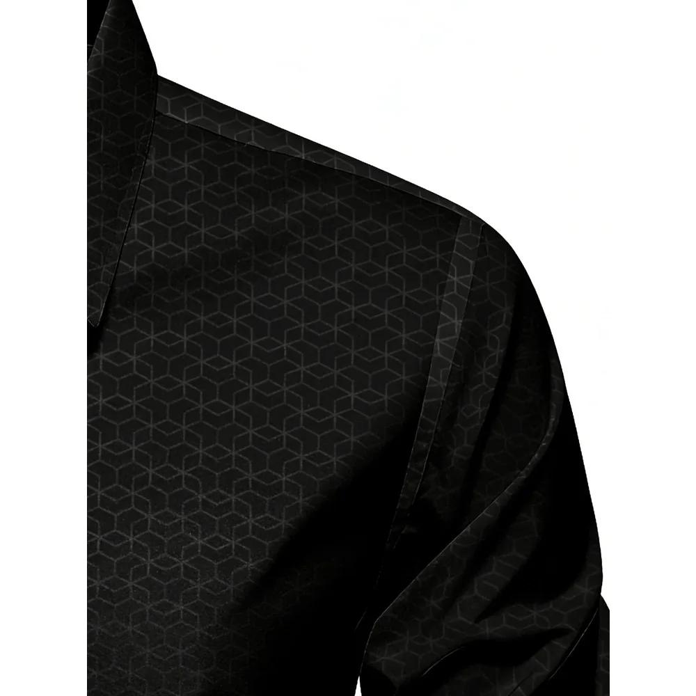 Chemise noire pour homme FGKKS, neuve, de luxe européenne, à carreaux, manches longues, élégante, dé