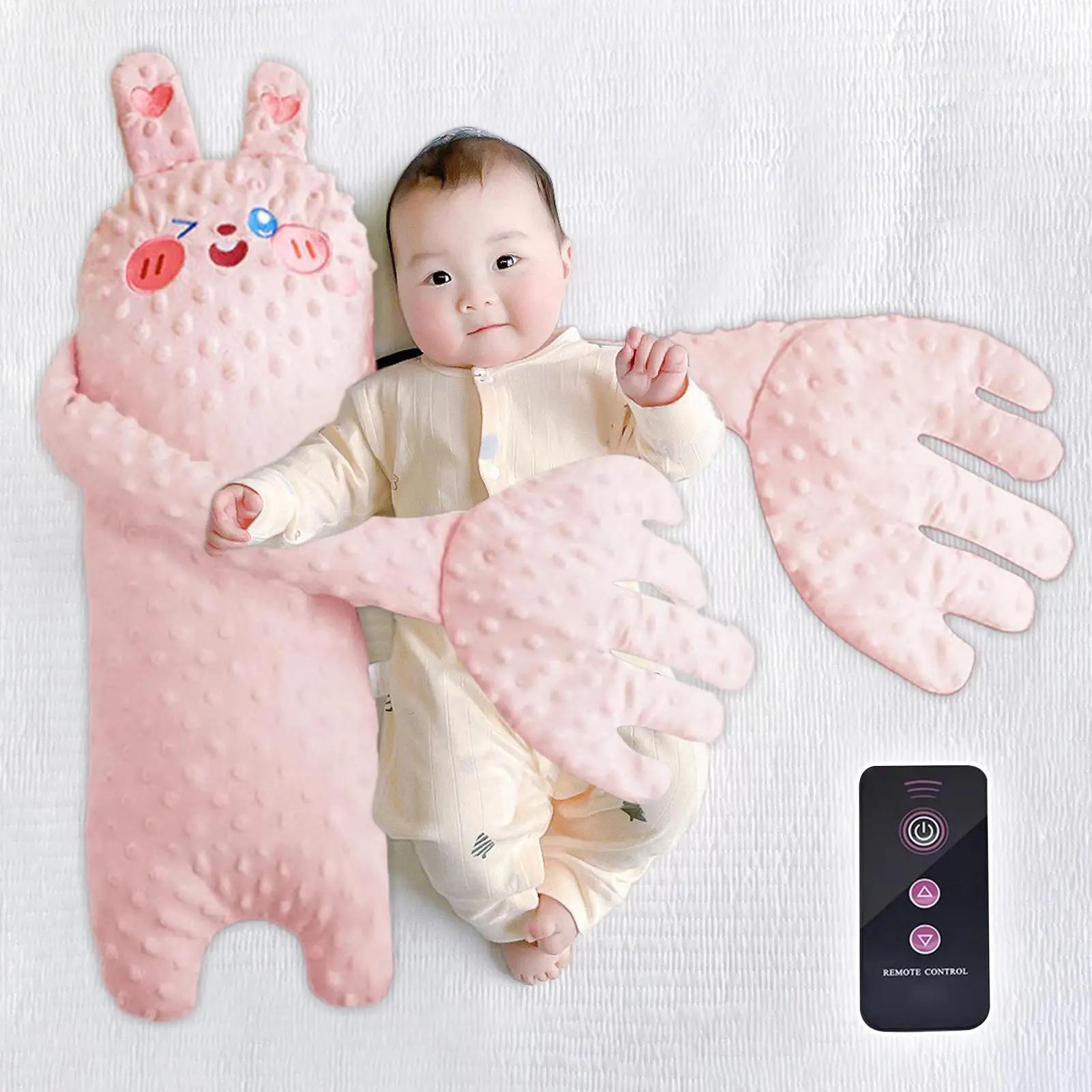 Coussin de Sommeil pour Bébé avec Fonction Apaisante, Anti-Surprise, Jouet pour Tout-Petits avec Tél