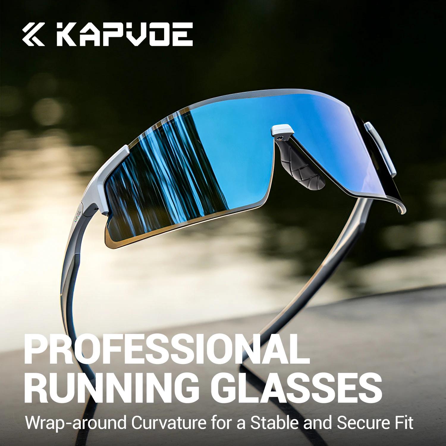Kapvoe – lunettes de soleil de sport pour hommes, nouvelles lunettes photochromiques pour cyclisme,