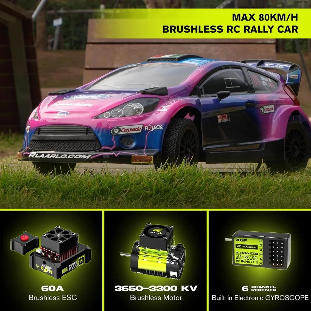 Voiture de drift RC brushless à l'échelle 1/10 avec gyroscope, 4x4 tout-terrain, camion de rallye té