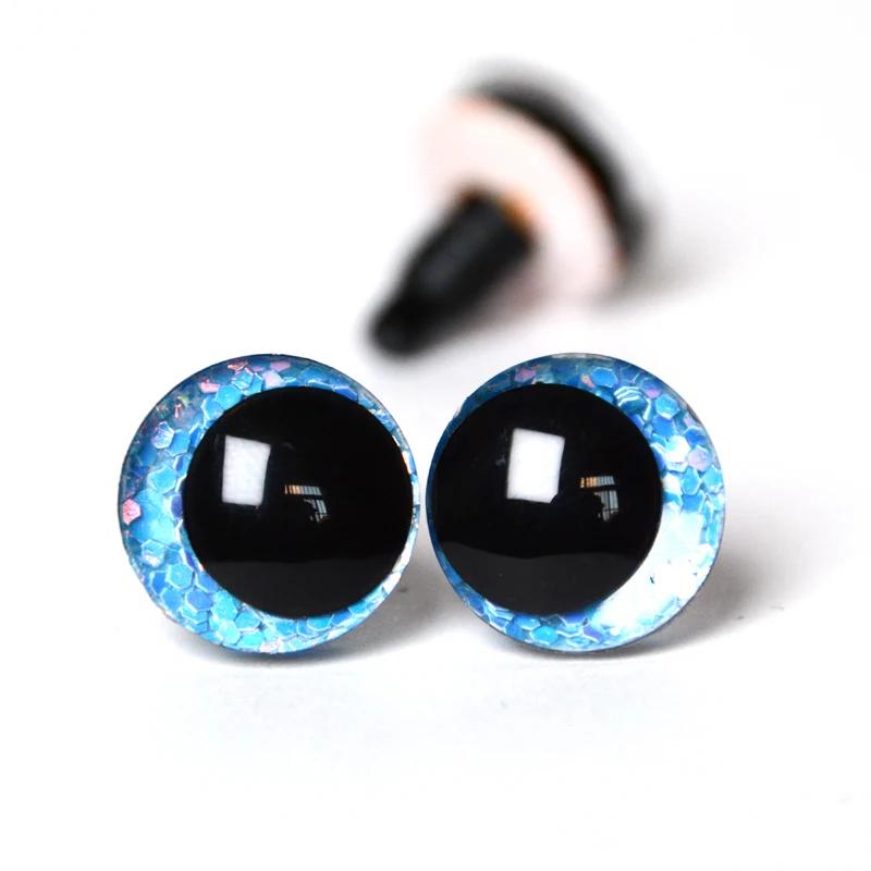 20 pièces nouveaux yeux étranges 16mm 18mm 20mm 25mm 30mm 3D dessin animé paillettes jouet yeux de s