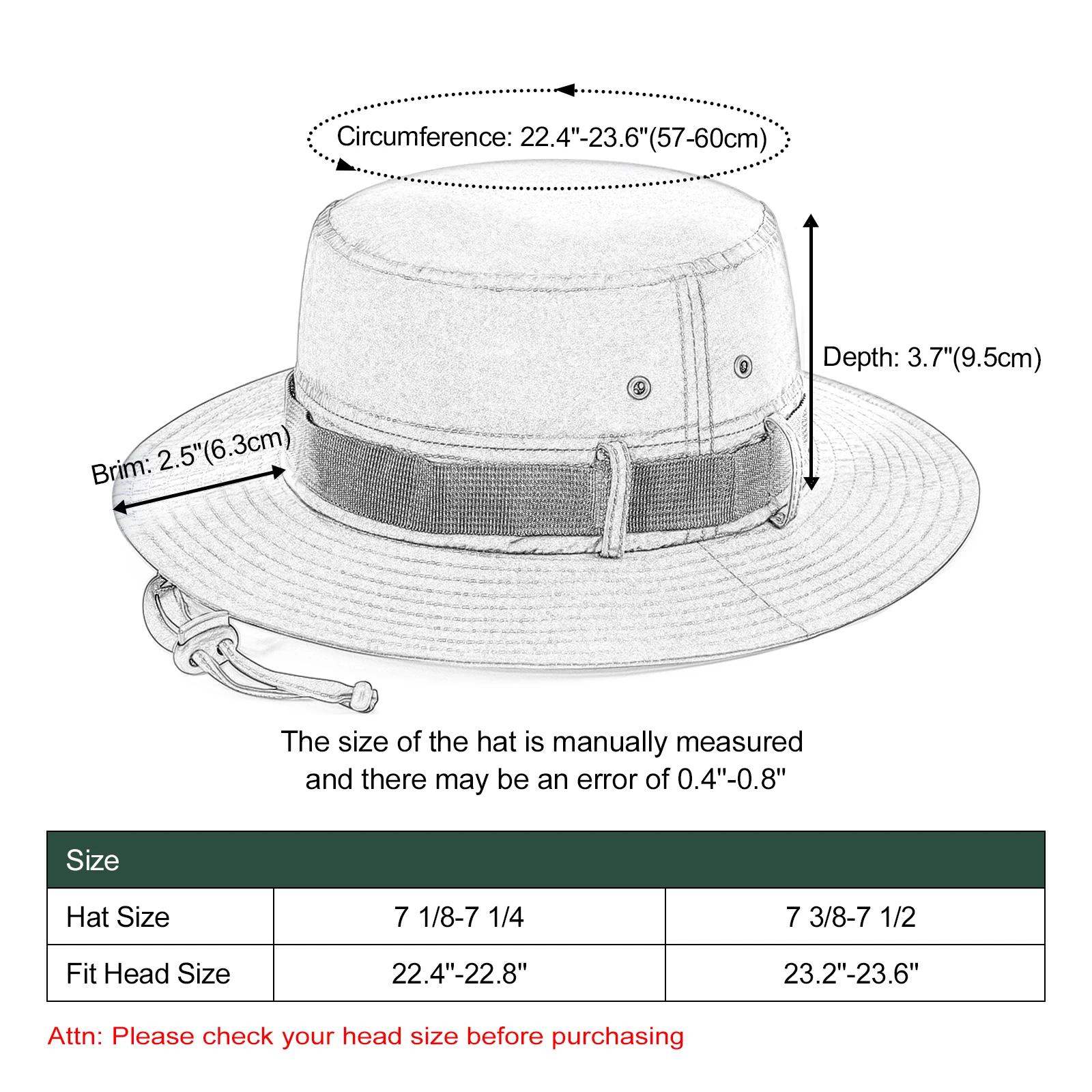 BOTVELA Chapeau seau imperméable avec mentonnière Chapeau Boonie pliable à séchage rapide Chapeau Sa