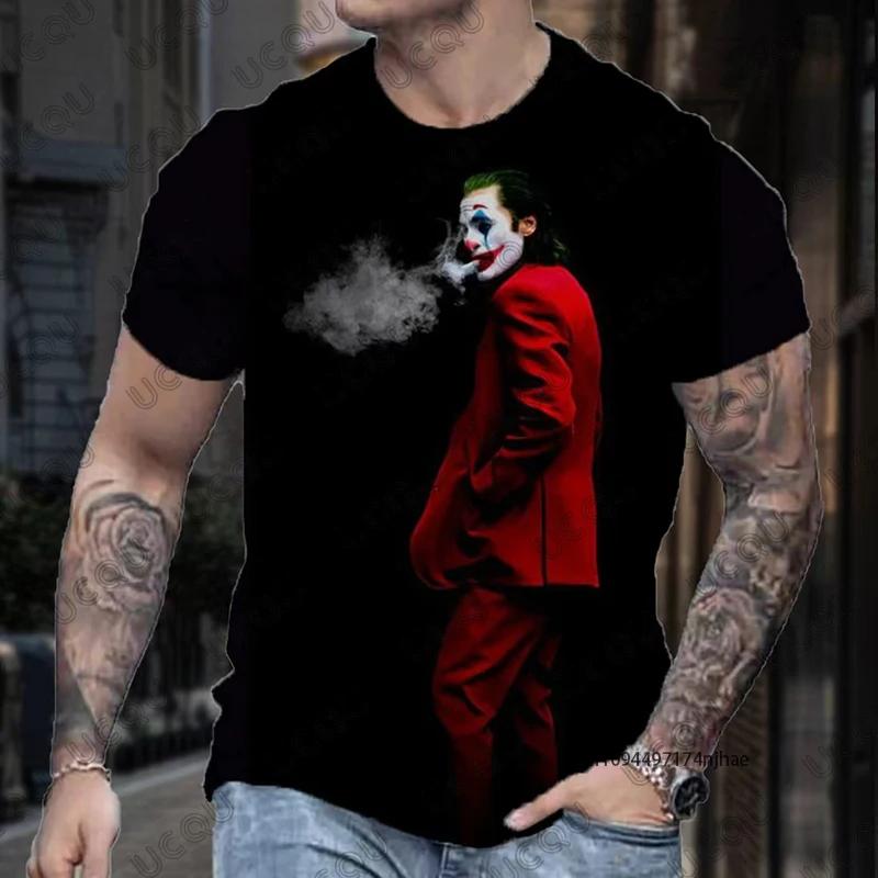 Nouveau T-shirt Classique 2026 pour Homme, Motif Joker DC Comics Imprimé 3D, Manches Courtes d'Été,