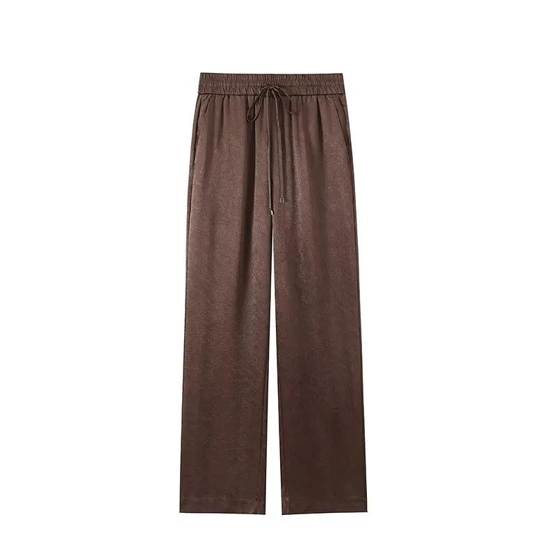NLZGMSJ Nouveauté Printemps 2026 – Ensembles Femme : Pantalon Large Effet Froissé et Veste de Bureau