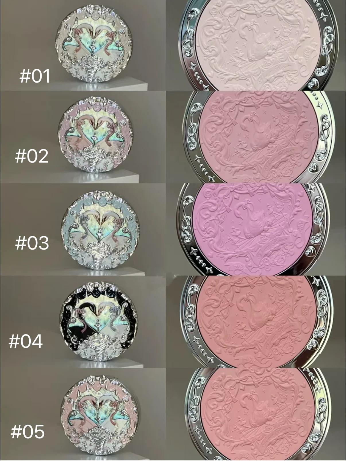Flower Knows Swan Ballet Collection - Poudre blush mate gaufrée - Fard à joues - Cosmétique naturel