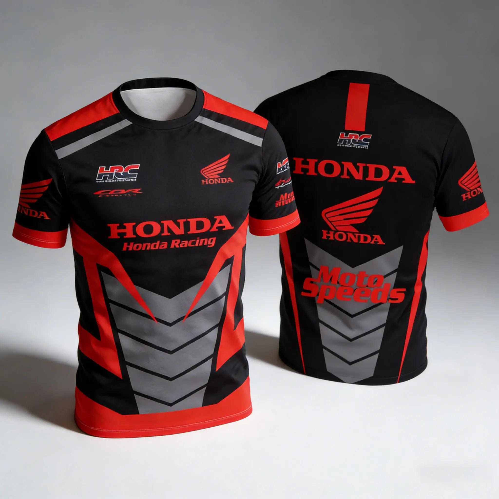 Honda Moto vitesses à manches courtes équipe course marchandise hommes t-shirts course sport décontr