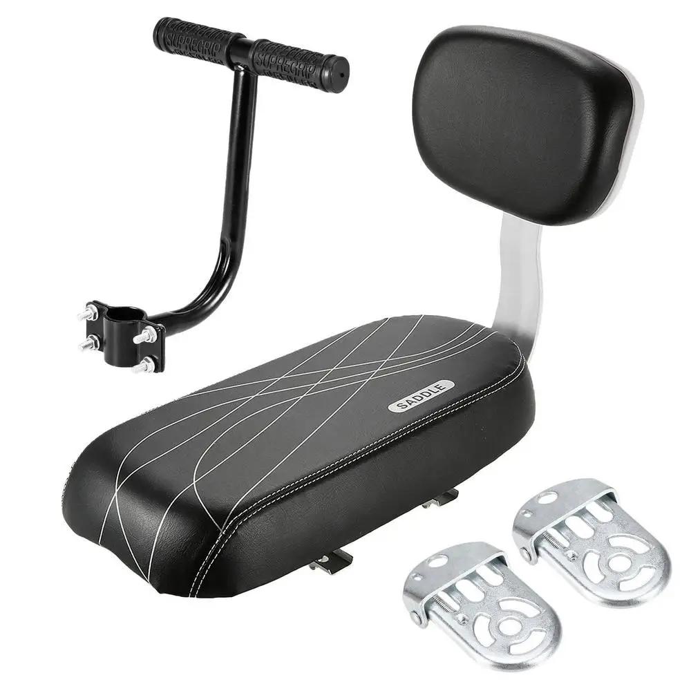 Siège arrière de vélo pour enfant avec poignée, accoudoir, repose-pieds, pédale, tapis de siège de v