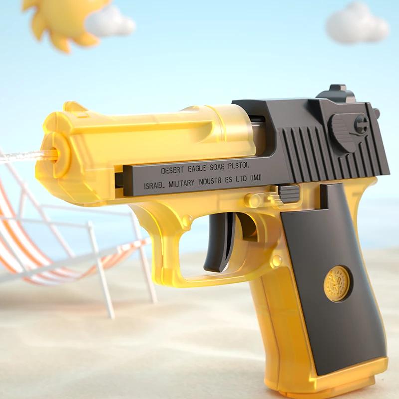 Pistolet à eau d'été non électrique, haute pression, entièrement automatique, tir à l'eau, jouet de
