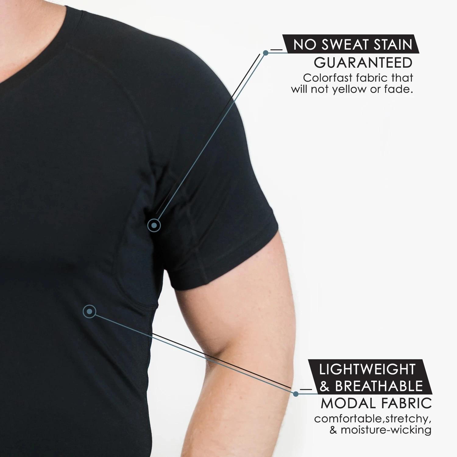 T-shirt léger anti-transpiration pour homme, système de superposition, pièges à la chaleur et à l'hu