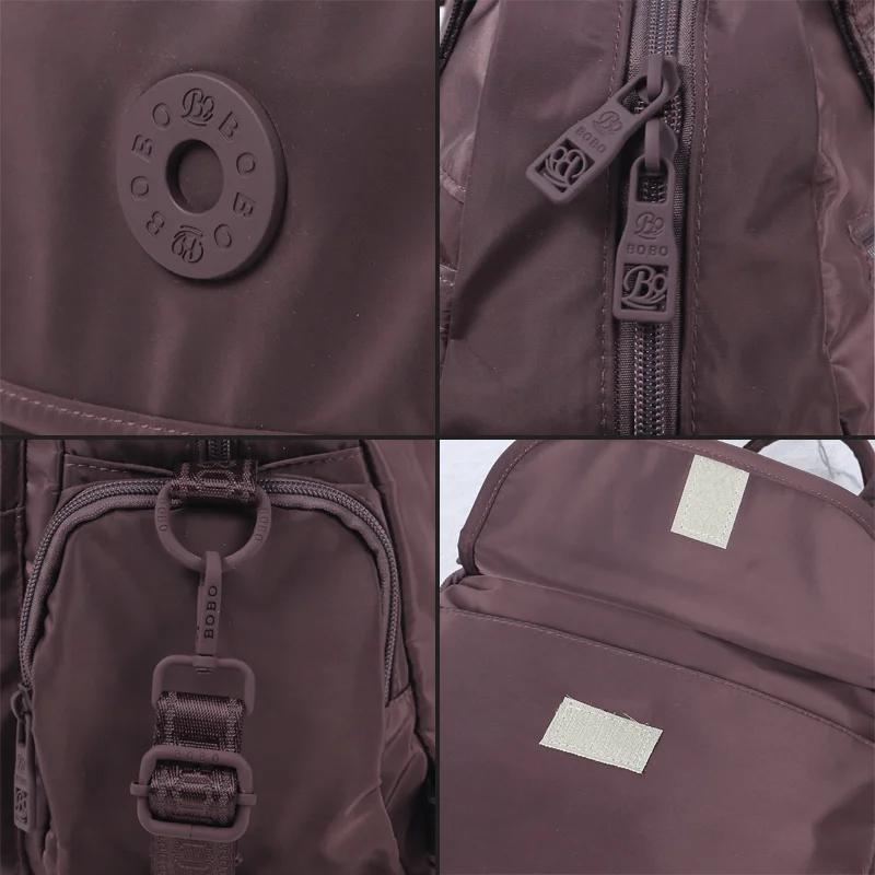 Sac à dos polyvalent et léger pour femmes, sac à bandoulière unisexe multi-poches, sacs Preppy léger