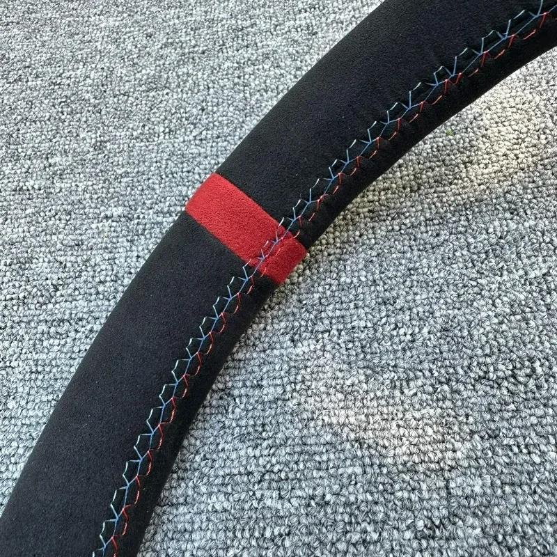 Housse de volant de voiture antidérapante cousue à la main, pour BMW M Sport G30 G02 X5 F40 F41 g82