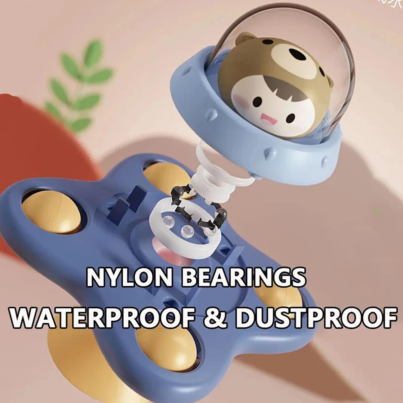 Jouet apaisant pour bébé, avion de dessin animé, artefact de bain pour bébé, ventouse amusante, Spin