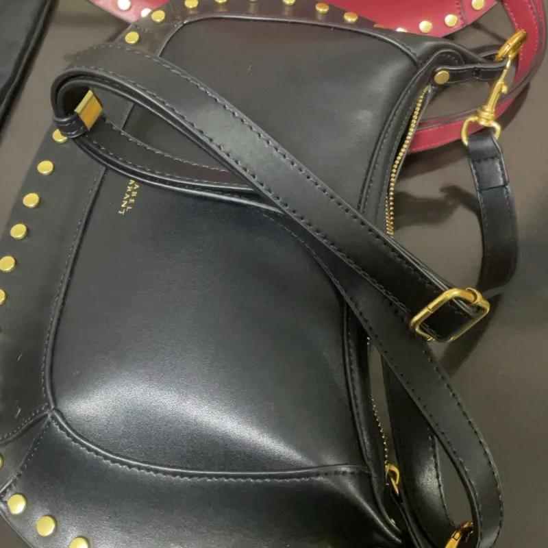 Nouveau sac lune tendance, rivets classiques, mode féminine, rétro, sac à bandoulière, sac à main, s