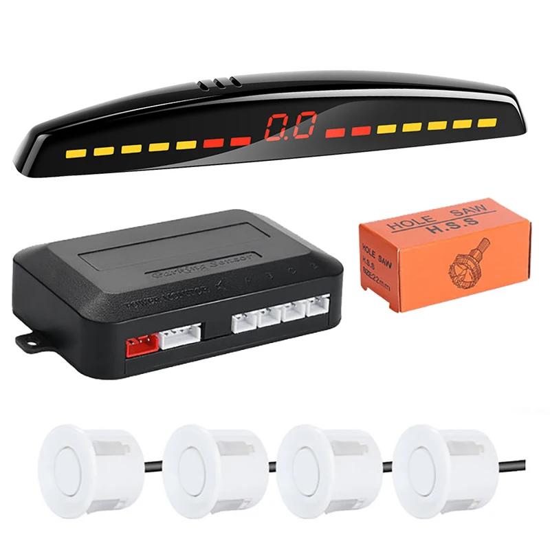 Risingon – Kit de capteurs de stationnement LED Parktronic pour voiture, affichage Radar, système de