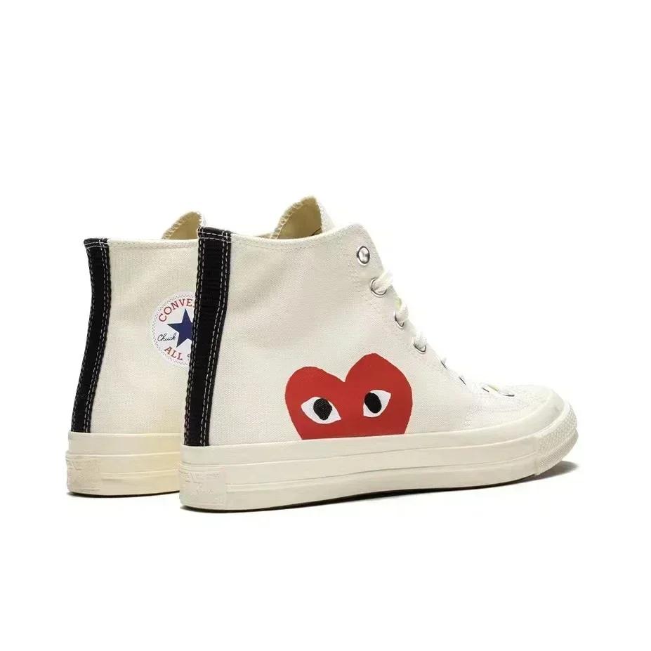 Converse années 1970 Chuck Taylor All Star Hi X CDG hommes et femmes chaussures de skateboard basket