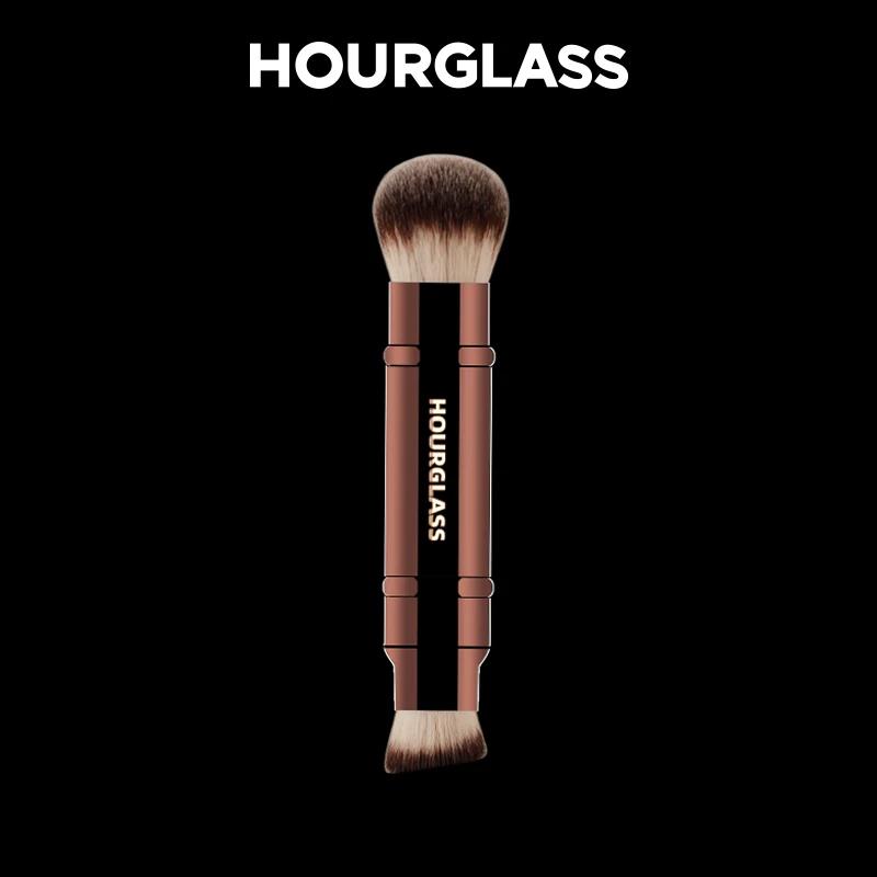 Pinceaux de maquillage multifonctionnels sablier, pinceau de fond de teint à double extrémité et pin