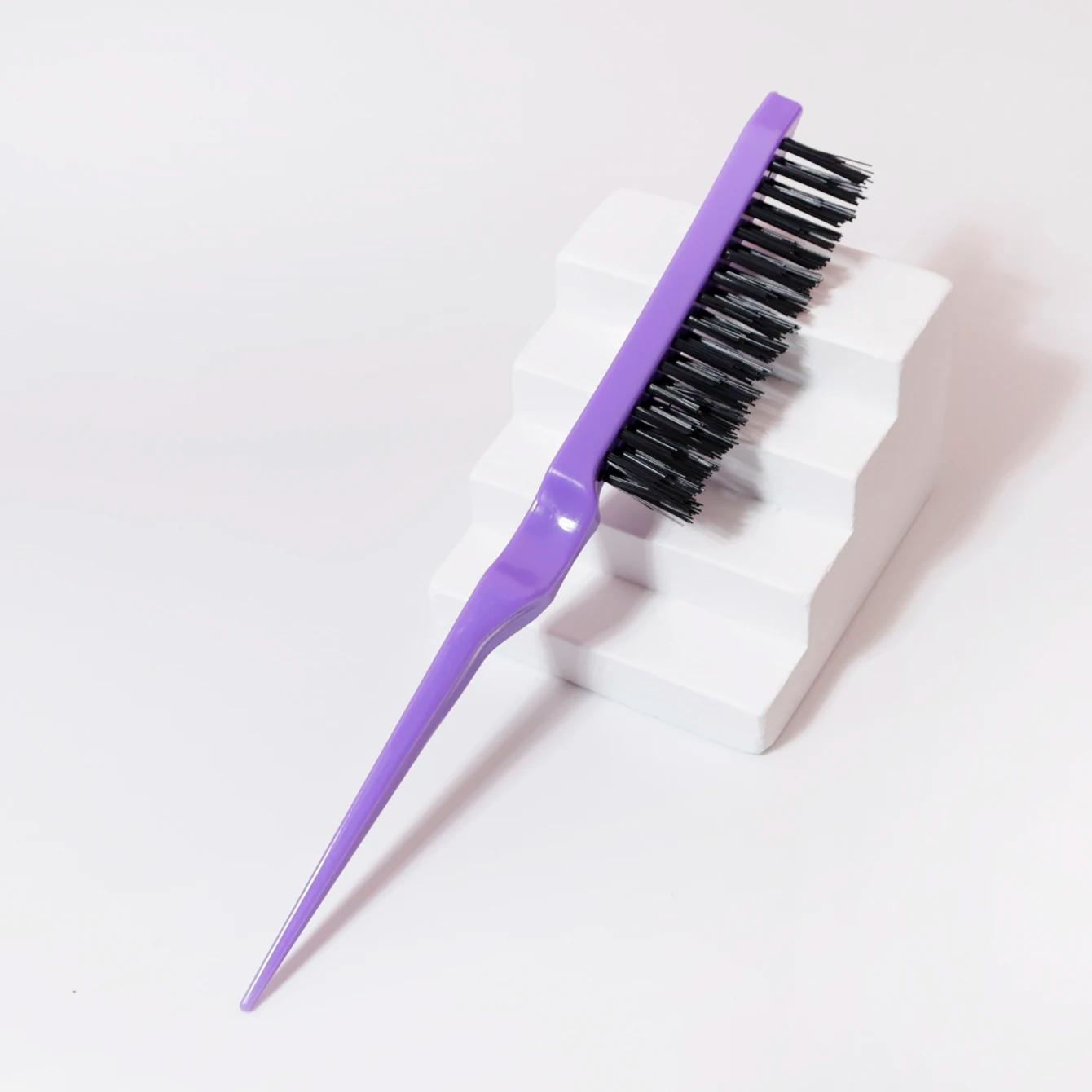 Brosse à queue de Rat 1/7 pièces, pour le peignage du dos, le volumisation des racines et le Massage