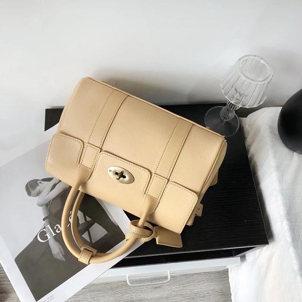 Sac à main en cuir véritable pour femme, design de luxe, sac messager pour femme, poignée supérieure