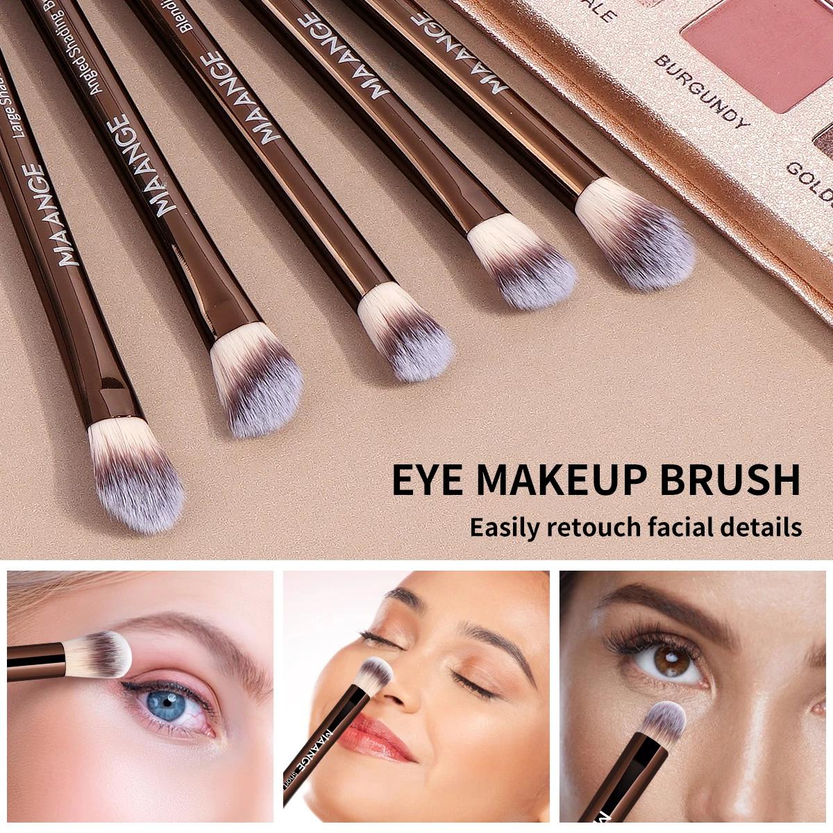 MAANGE 20 pièces/ensemble pinceaux de maquillage professionnels Double extrémité fond de teint corre