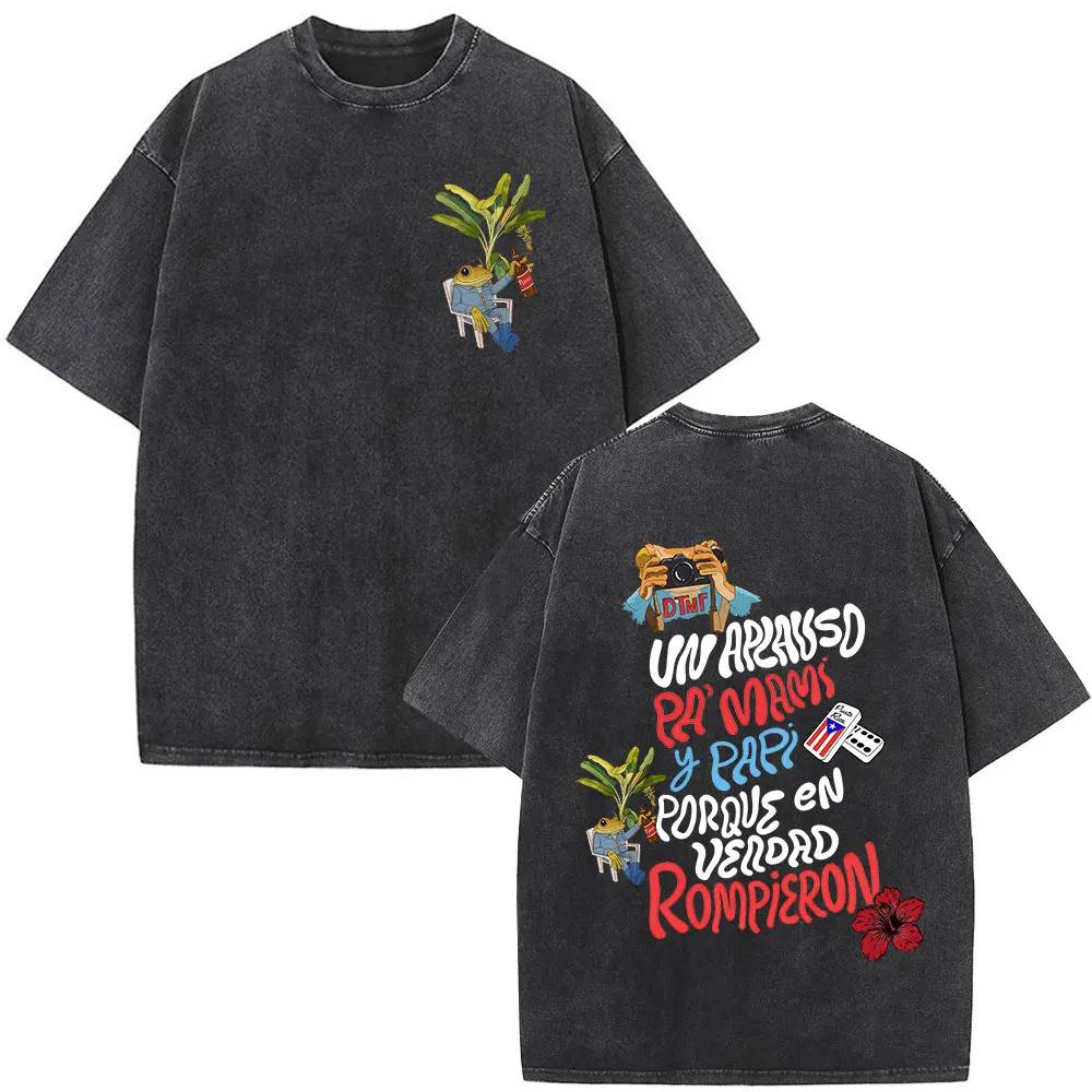T-shirts vintage délavés Bad Bunny Debi Tirar Mas Fotos DTMF – Vêtements pour hommes, mode, t-shirts