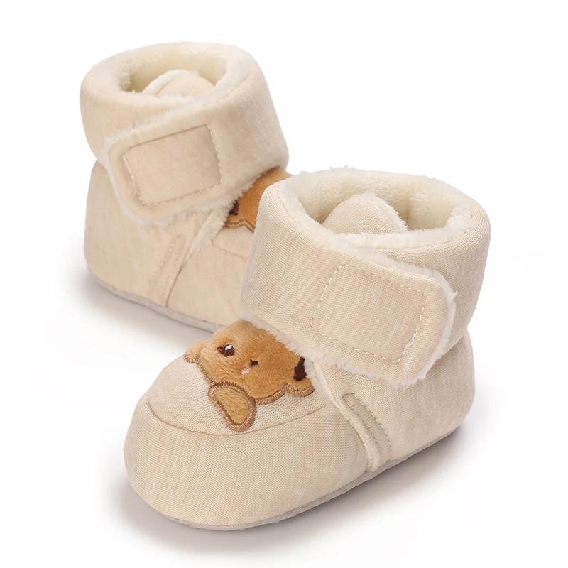 Mode bébé filles garçons mignon doux dessin animé coton enfant en bas âge chaussures premier marcheu