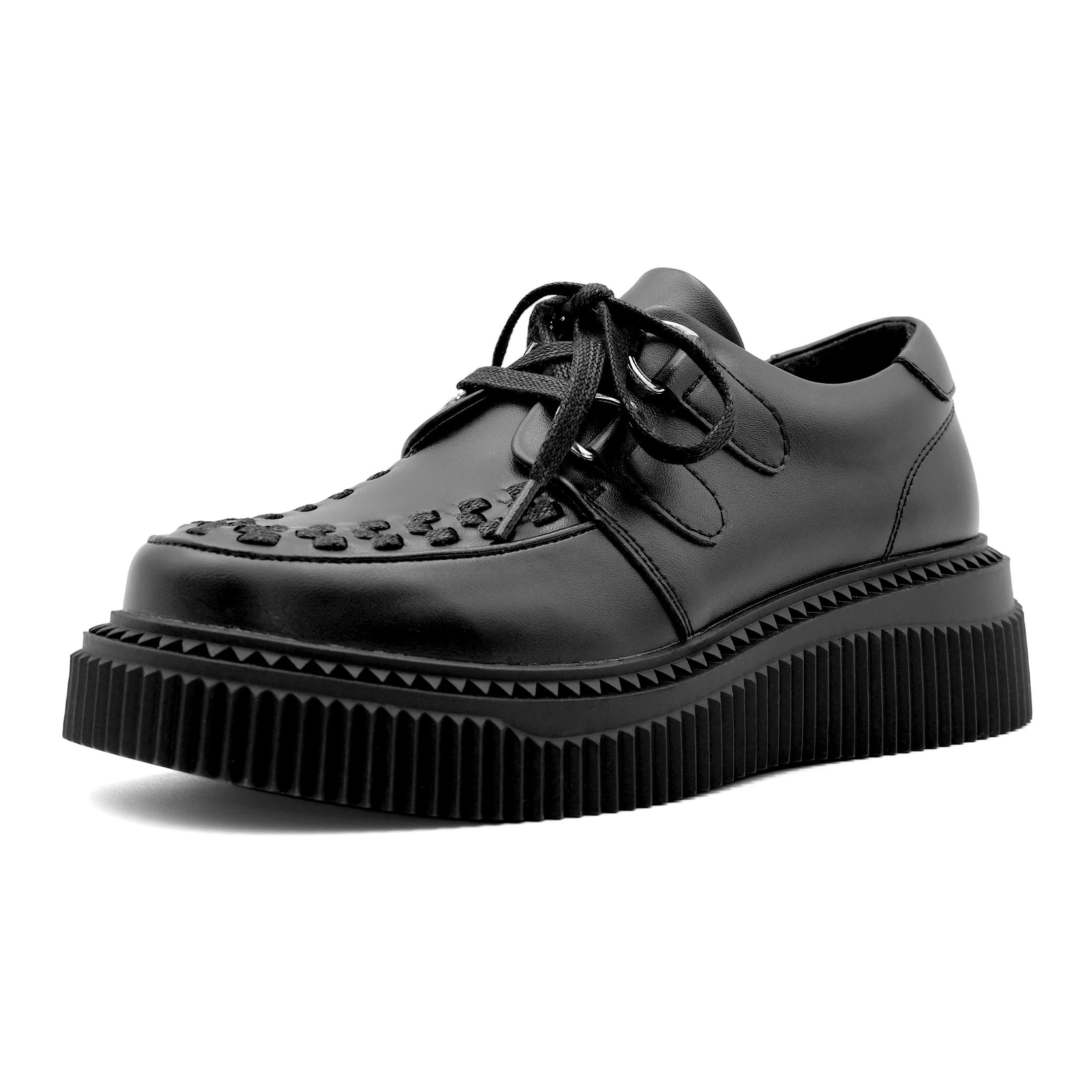 Gothique cheville Rock chaussures 2026 nouveau Style Punk femmes chaussures à lacets talon hauteur 5