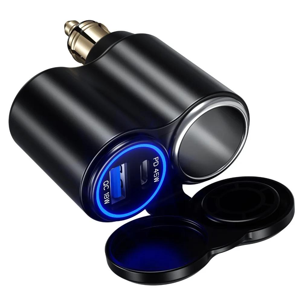 Prise Din Hella pour moto QC 18W et PD 45W, chargeur USB type-c et prise allume-cigare pour moto BMW