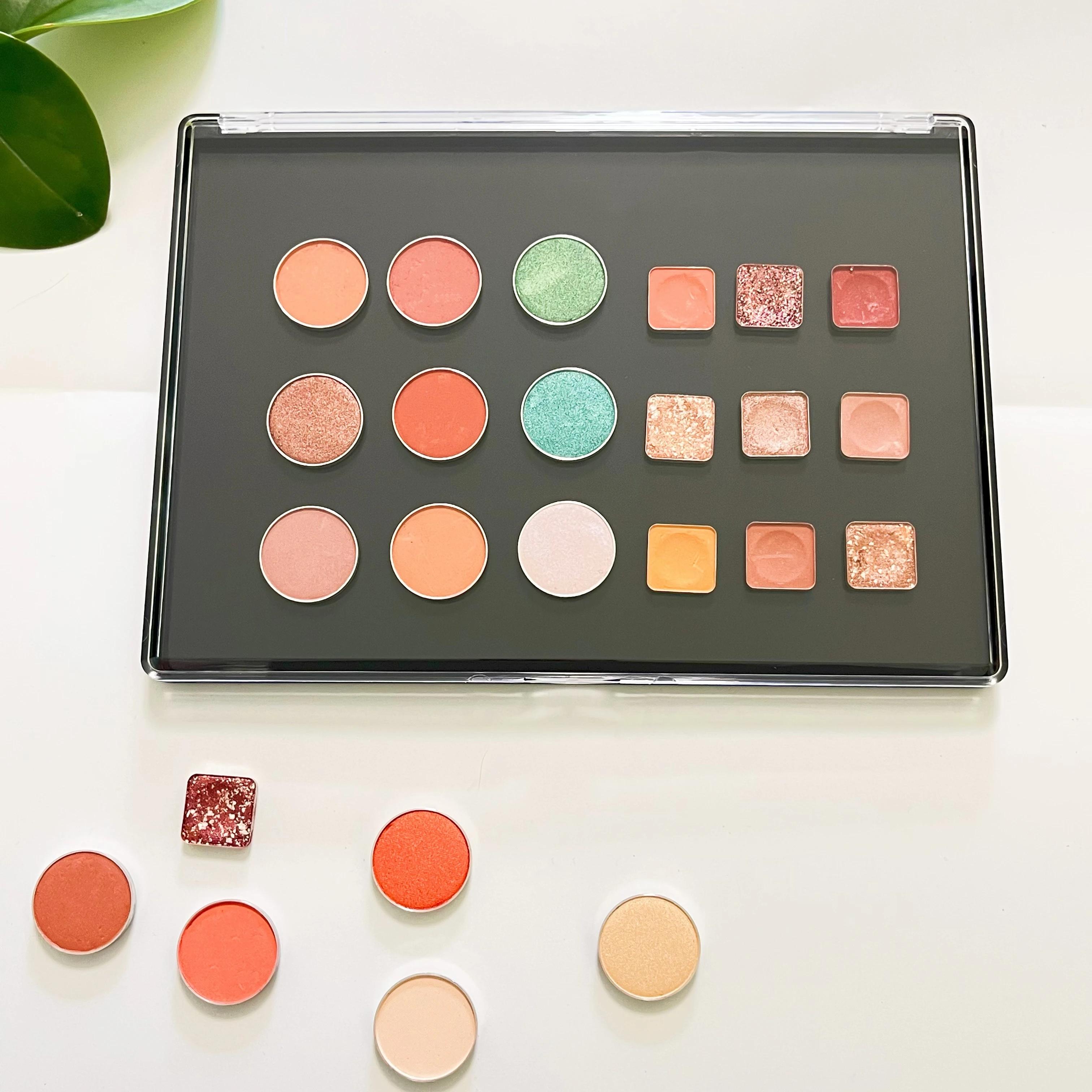 Grande Palette de fards à paupières magnétiques vides XL, boîte de rangement de maquillage, couvercl