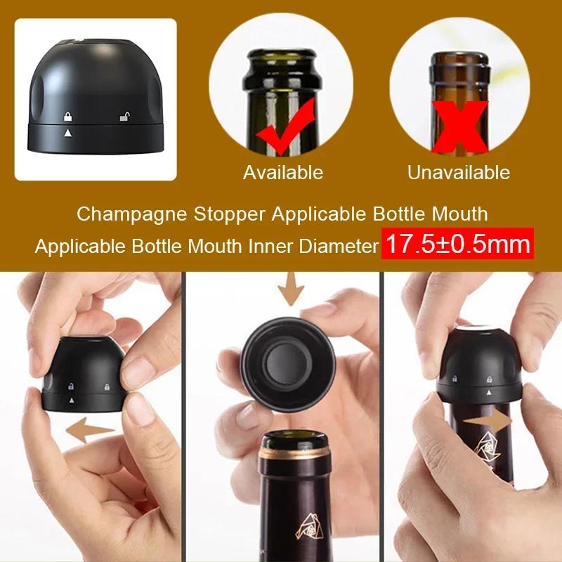 Bouchon de bouteille de vin scellé sous vide, bouchon de Champagne anti-fuite et bouchon de bouteill