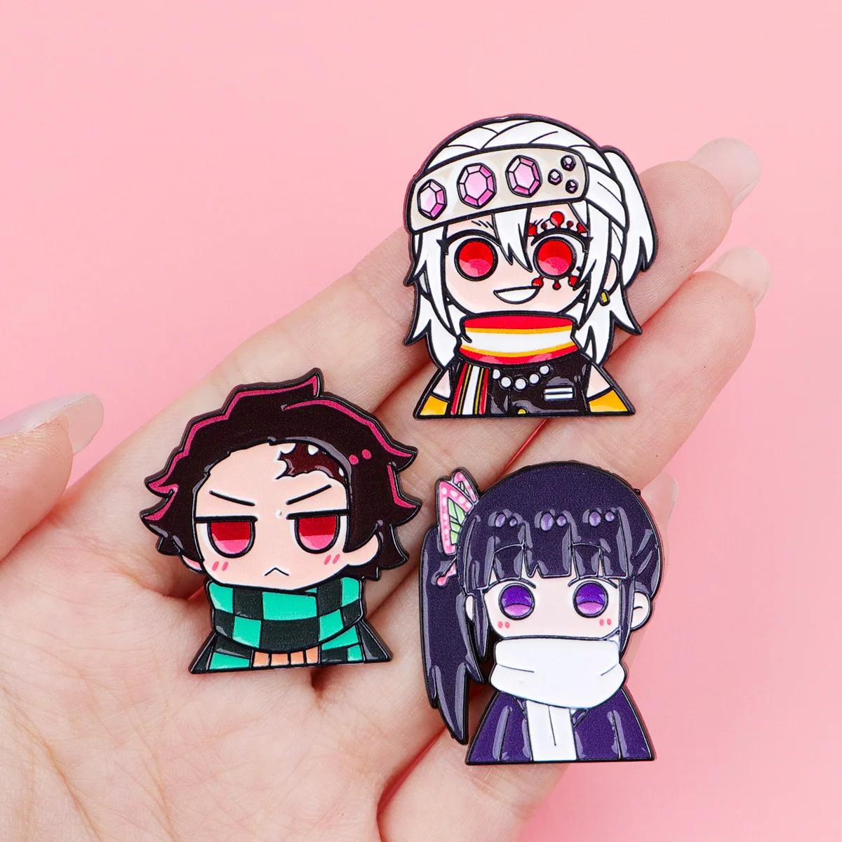 Lot de 12 épingles en émail Anime pour garçons et filles, broches de dessin animé pour manteaux, bad