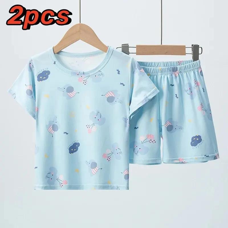 Vêtements d'été pour enfants, Short à manches courtes, costume 2 pièces pour garçons et filles, cost