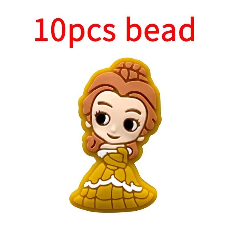 10 perles en silicone Disney pour sucette de bébé, accessoires de chaîne de sucette en silicone sans