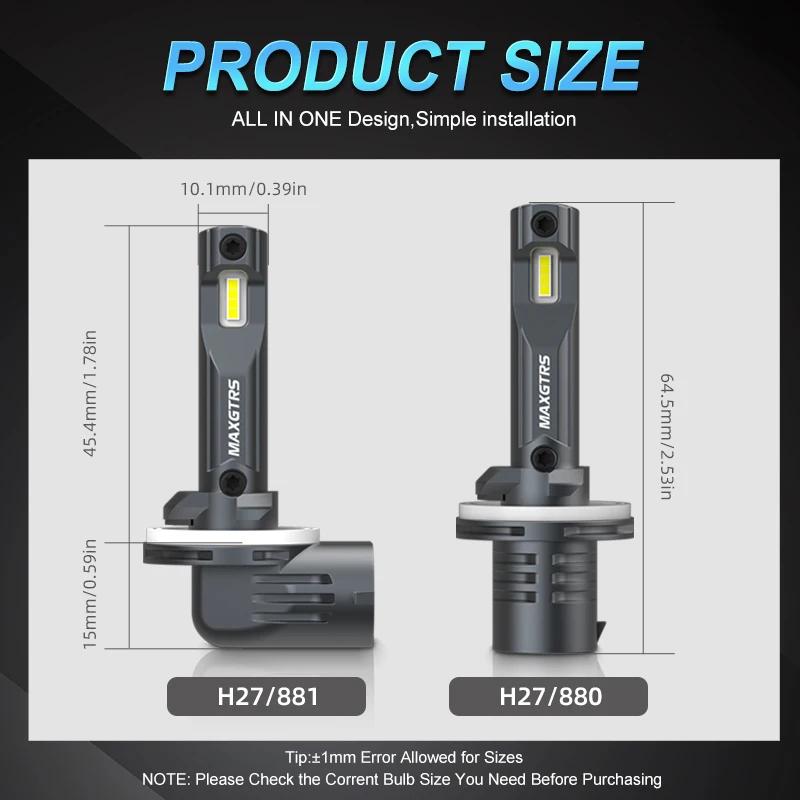 2 pièces H27W LED antibrouillard Canbus pour Kia Hyundai I30 Tucson IX35 H27W/2 881 886 889 H27W/1 8