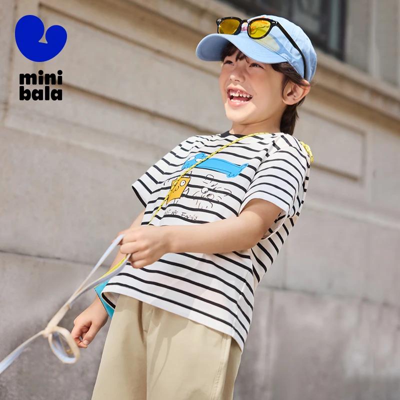 Mini Bala enfants T-Shirt rafraîchissant et antibactérien été nouveau haut évacuant l'humidité et à
