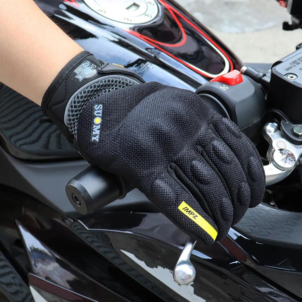SUOMY gants de moto d'été écran tactile doigt complet course/escalade/cyclisme/équitation Sport gant