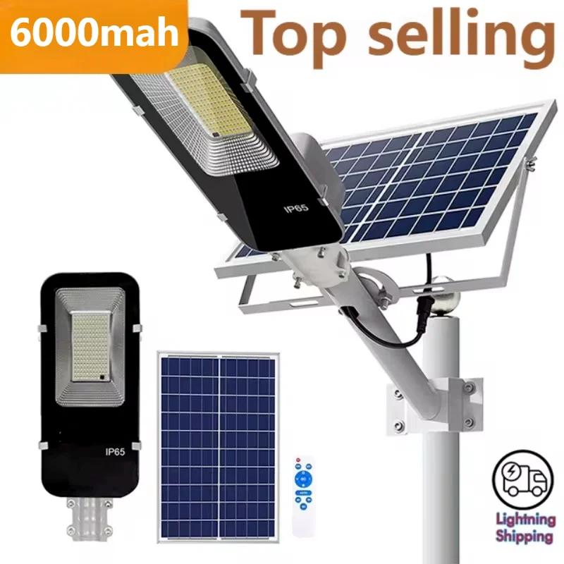 Lampe solaire puissante d'extérieur, 6000mah, étanche, automatique, du crépuscule à l'aube, pour Gar