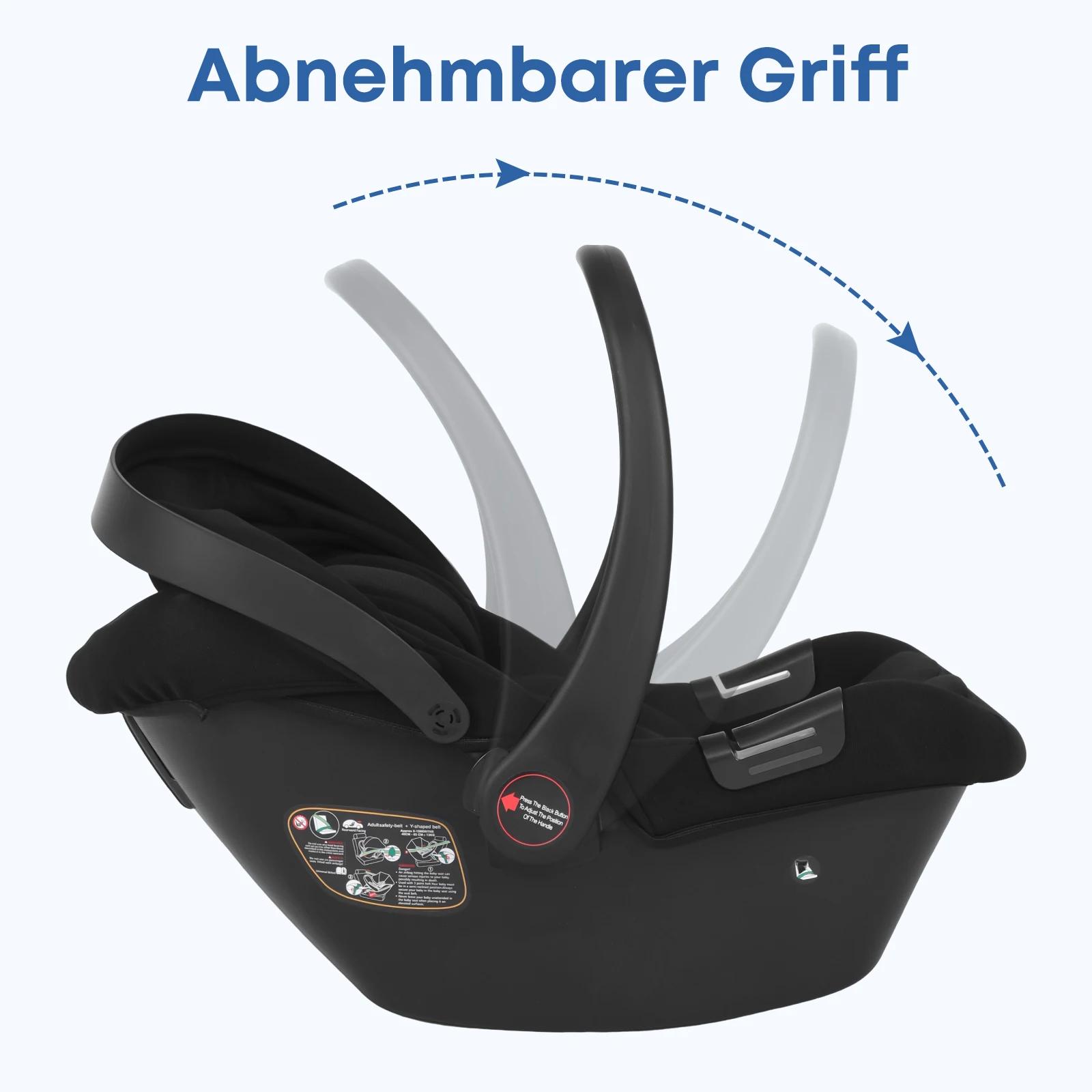 Siège auto pour bébé, nouveau-né de 0 à 12 mois, Max 12kg, auvent solaire rembourré, ceinture de séc