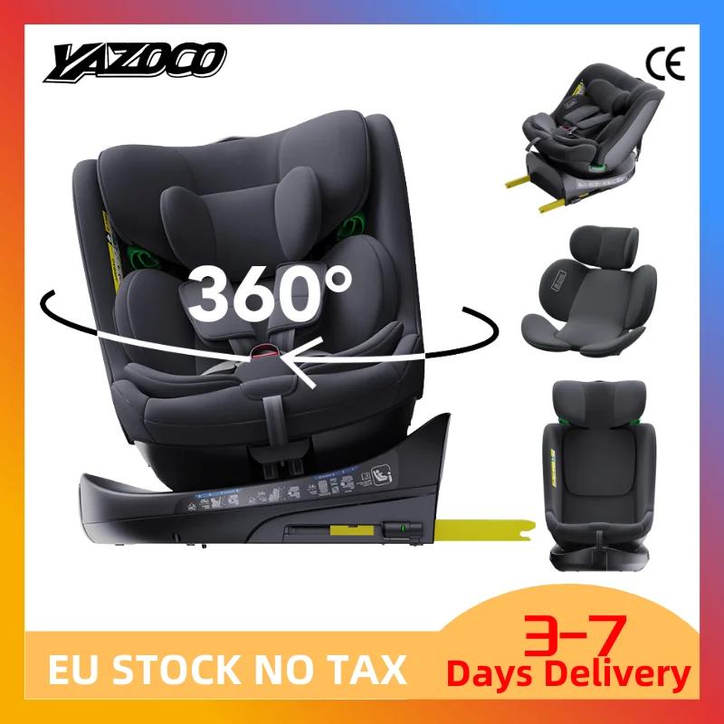 Sièges auto pour enfants avec ISOFIX pour bébé, réglables, rotation à 360°, angle réglable, 0-12 ans