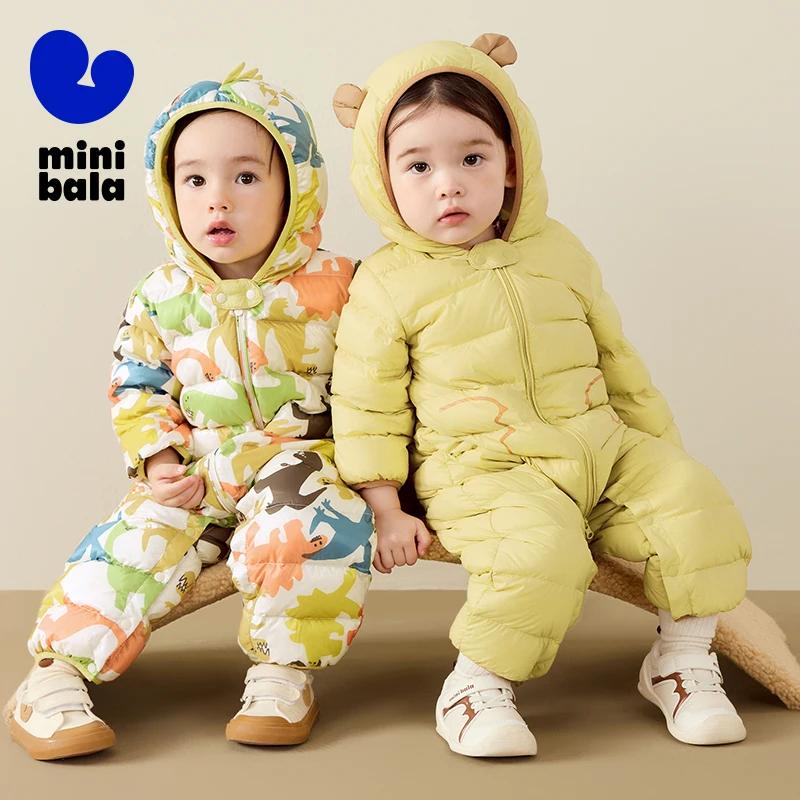 Mini Bala enfants vers le bas barboteuse hiver coupe-vent imperméable mignon combinaison chaude