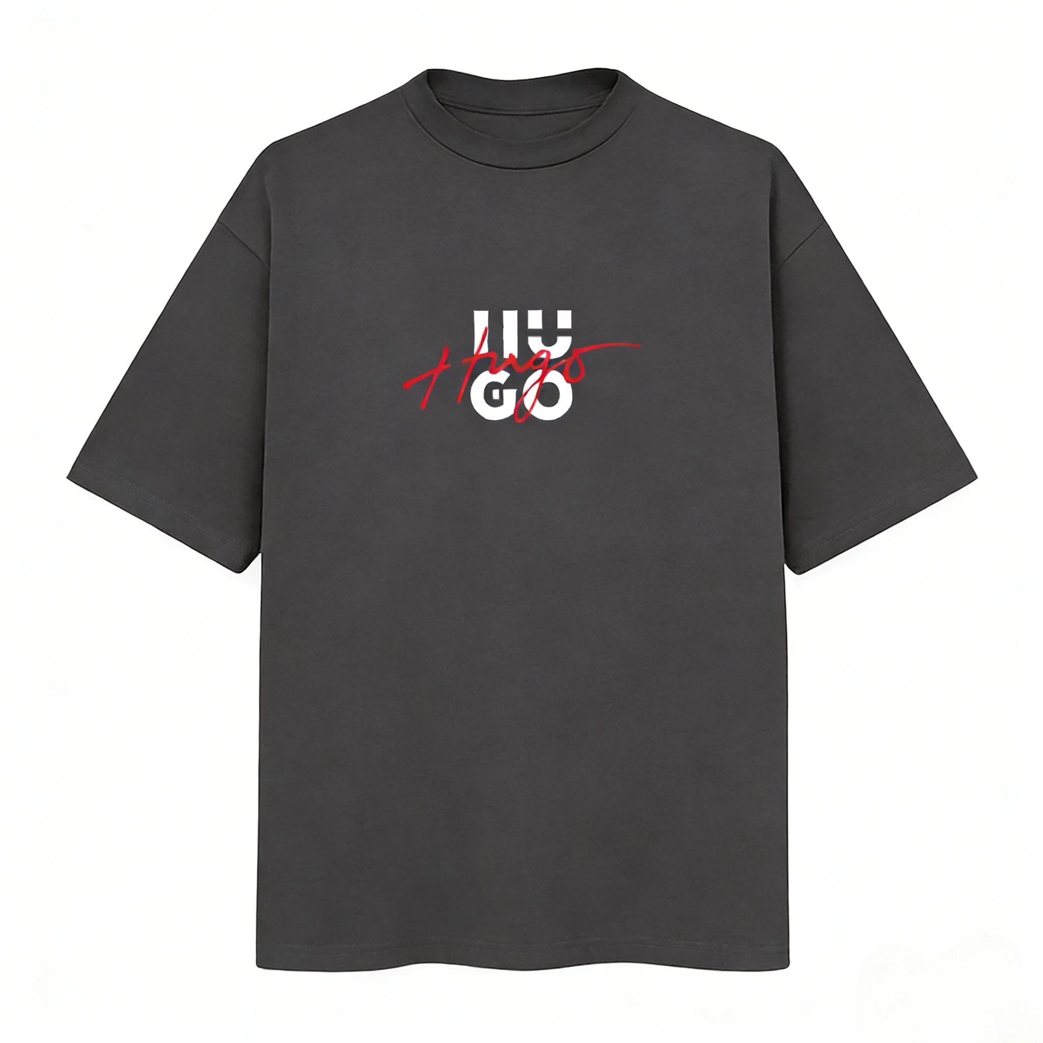 T-shirt Homme Décontracté Ample à Manches Courtes en Coton Pur, Tendance Rétro Haut de Gamme Personn