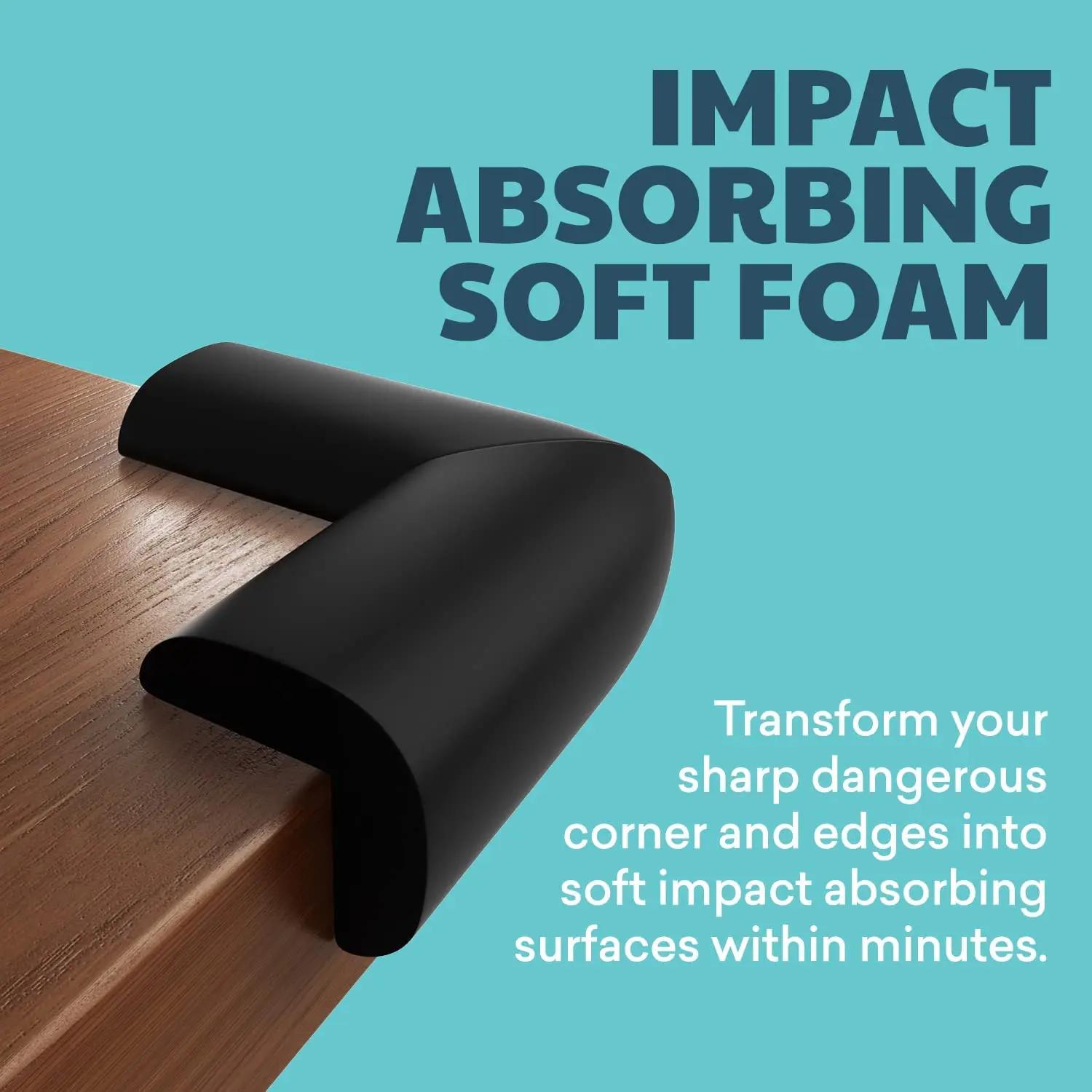 Protections d'angle souples pour bébé, 4 pièces, protection d'angle de Table pré-adhésive pour meubl