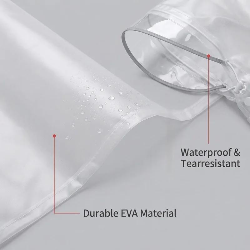 EVA imperméable pour vélo cyclisme Poncho sac à dos conception adulte vêtements de pluie bande réflé