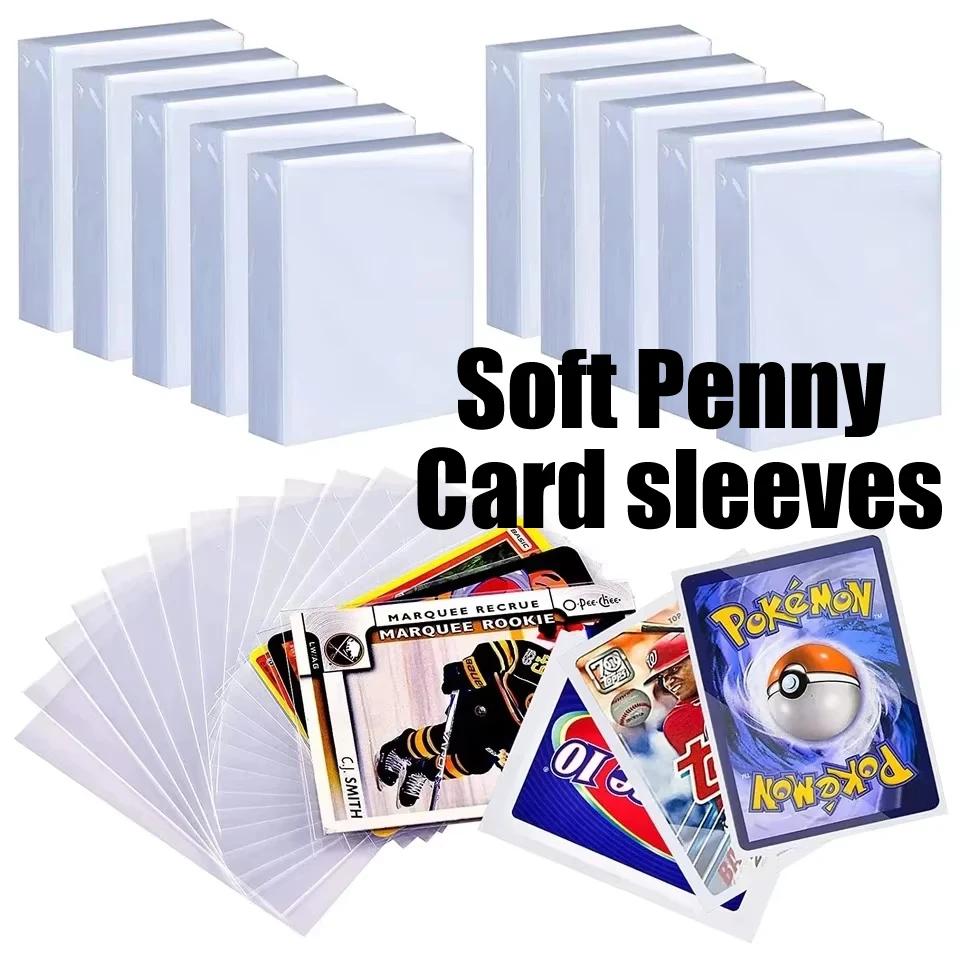 100-600 pochettes pour cartes rigides ou souples, protège-cartes transparents avec film protecteur p